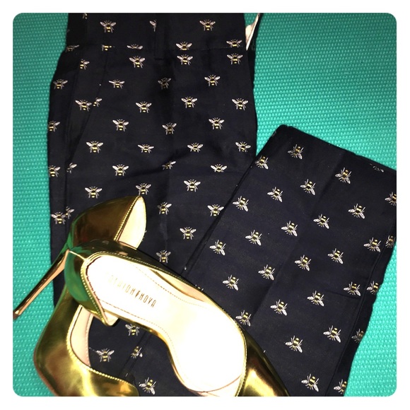 J. Crew Pants - Gold bubble bee Flyer